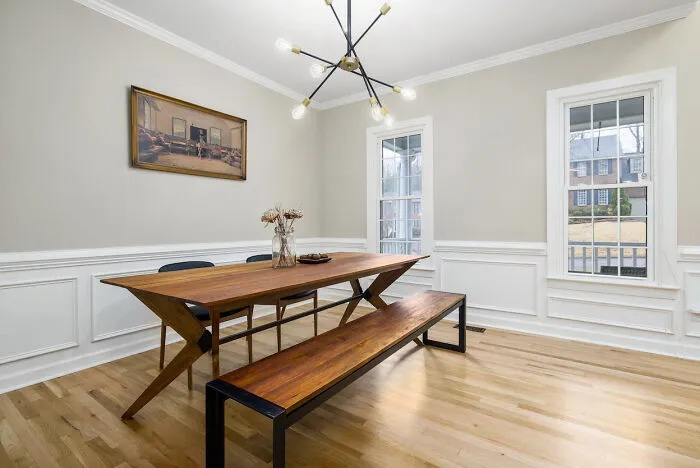 Wainscoting In The Dining Area