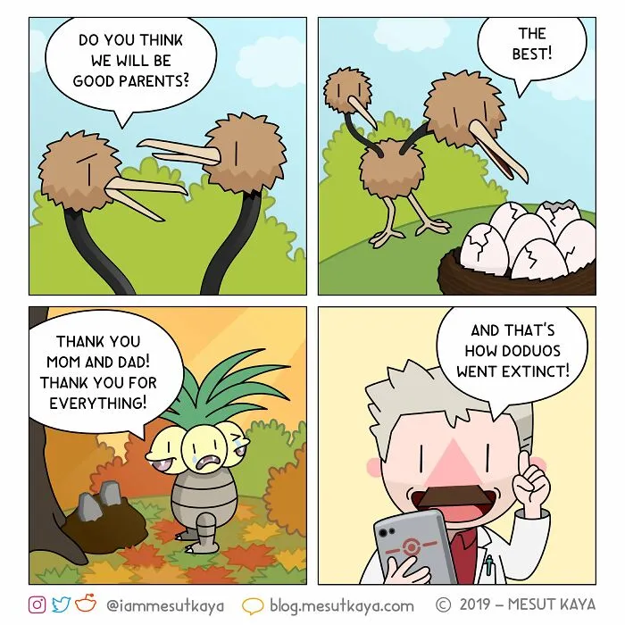 This Artist Created 26 New Comics Featuring A Bald Guy With A Big Mustache Ending Up In Fun Situations