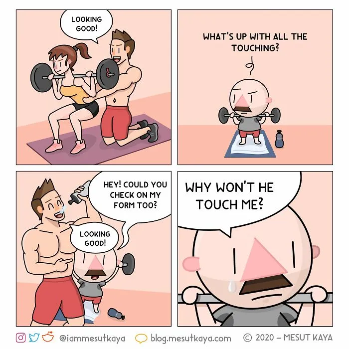 This Artist Created 26 New Comics Featuring A Bald Guy With A Big Mustache Ending Up In Fun Situations