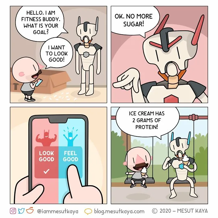 This Artist Created 26 New Comics Featuring A Bald Guy With A Big Mustache Ending Up In Fun Situations