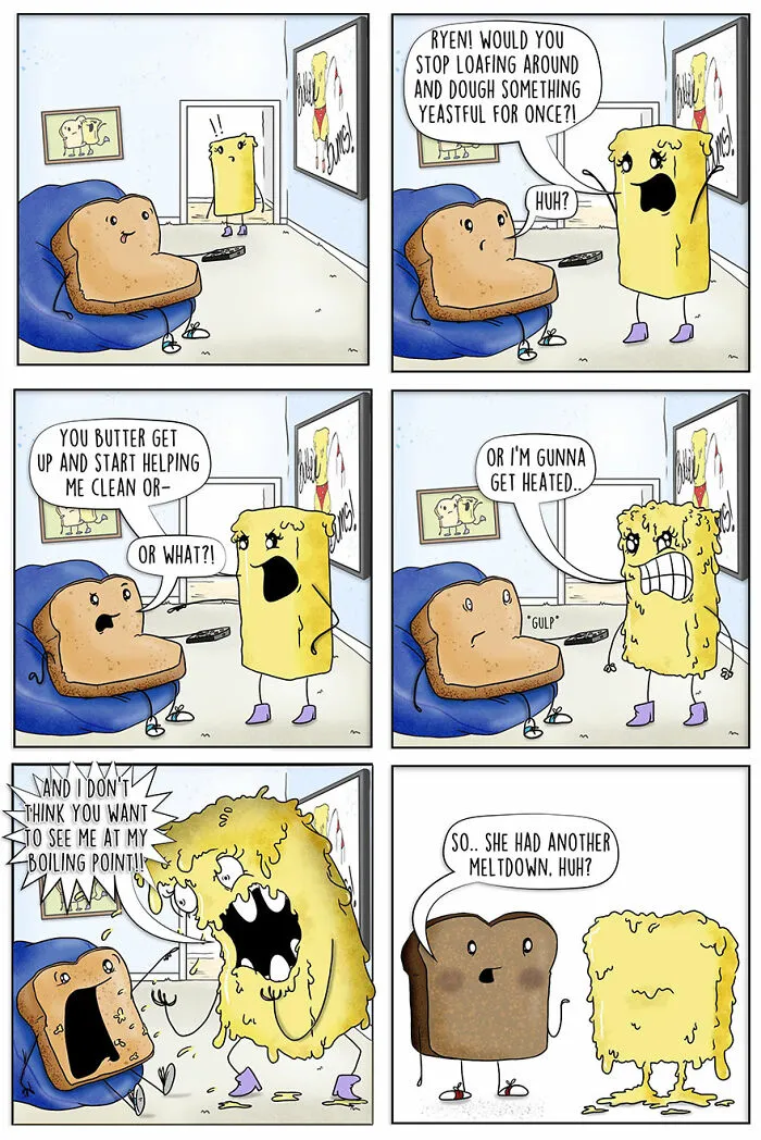 30 Funny Comics About Food That Are Full Of Puns And Jokes, By This Artist (New Pics)