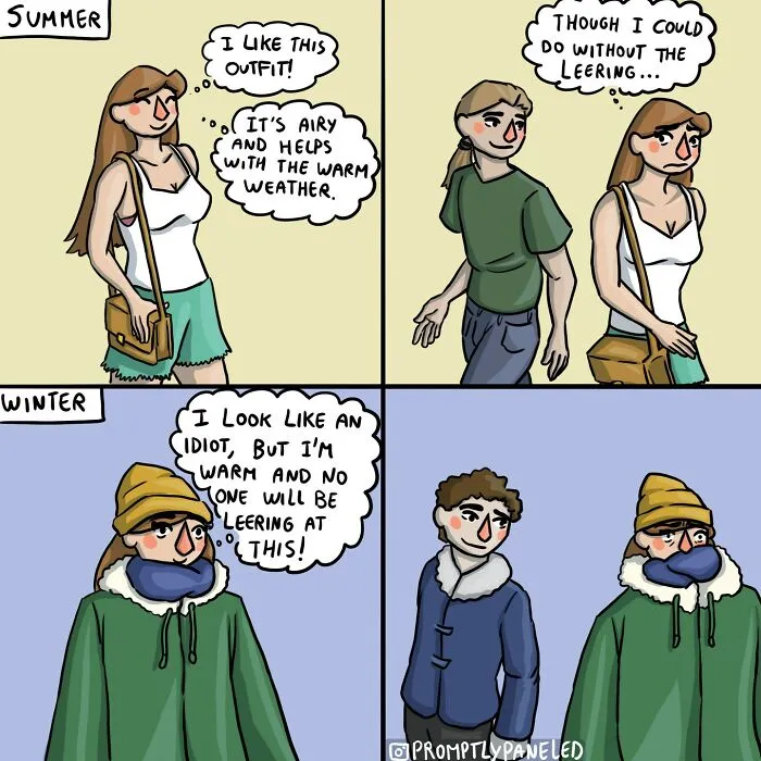 Artist Sums Up Everyday Life Problems Of A Girl In These 29 New Feminist Comics