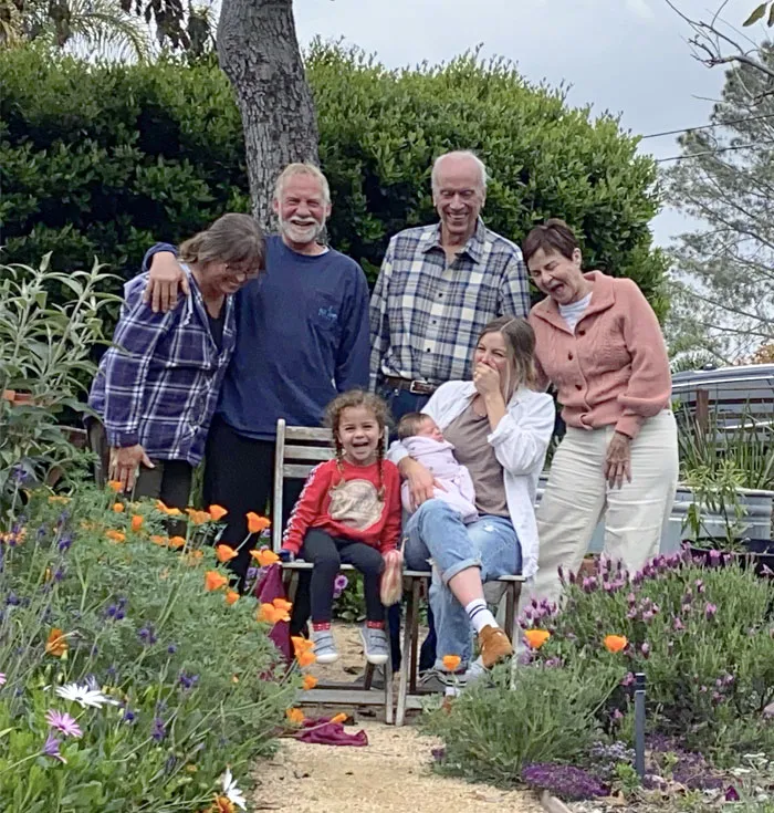 I Set The Timer On The Camera And Then Fell Running To Get In The Photo. This Is My Family's Reaction