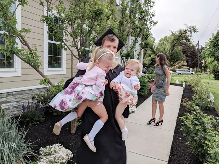 Graduating Today From Temple University After 15 Years Of Working Full-Time And Balancing My Life. Attempted To Take A Family Photo At Graduation
