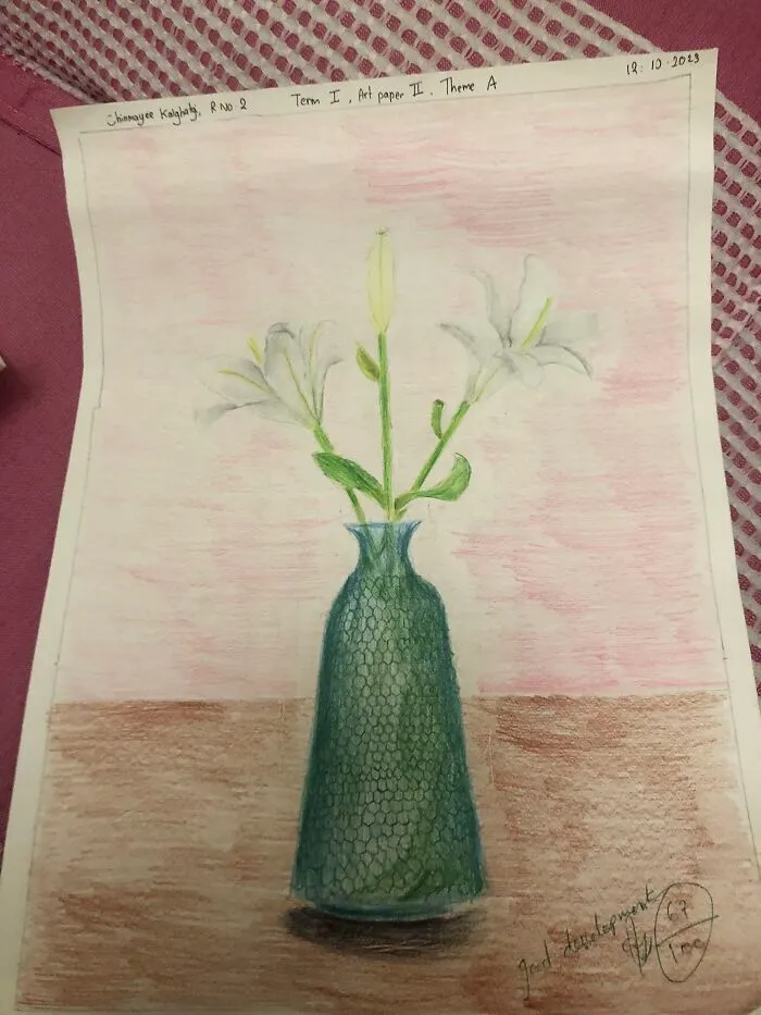 The Drawing I Did For My Art Exam. The Background Sucks But I Feel That Everything Else Is Good