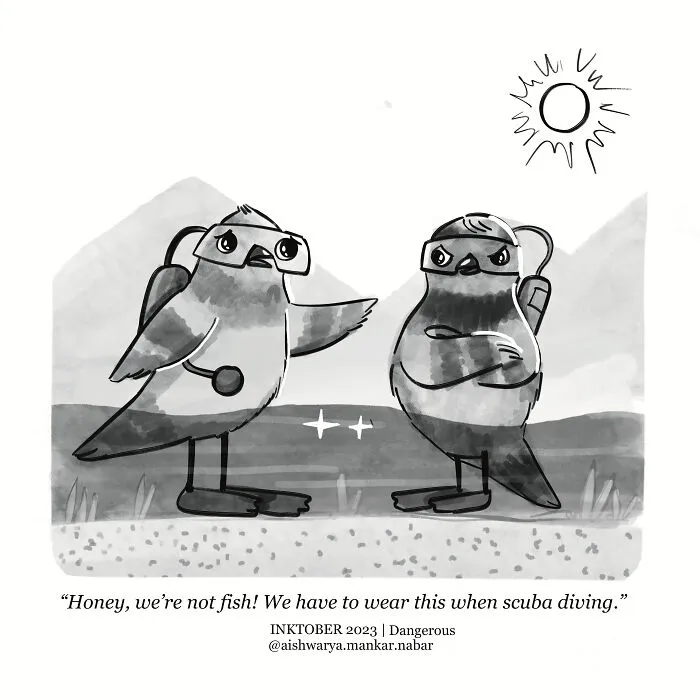 Inktober 2023 Day 25 | Dangerous