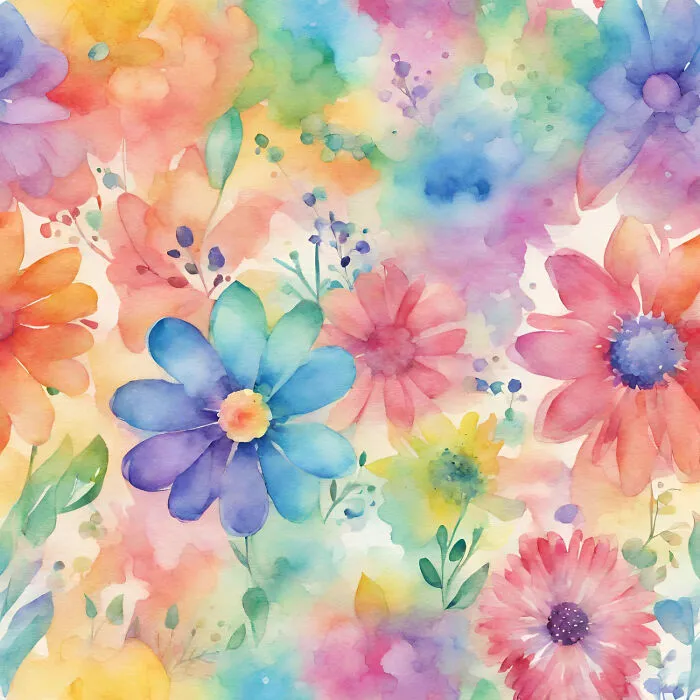 Rainbow Flowers