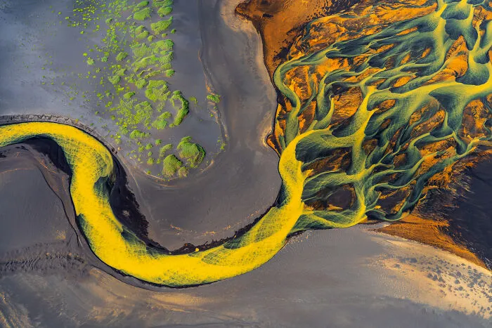 3rd Place In Nature/Aerial/Drone: "Veins Of The Earth" By Robert Bilos
