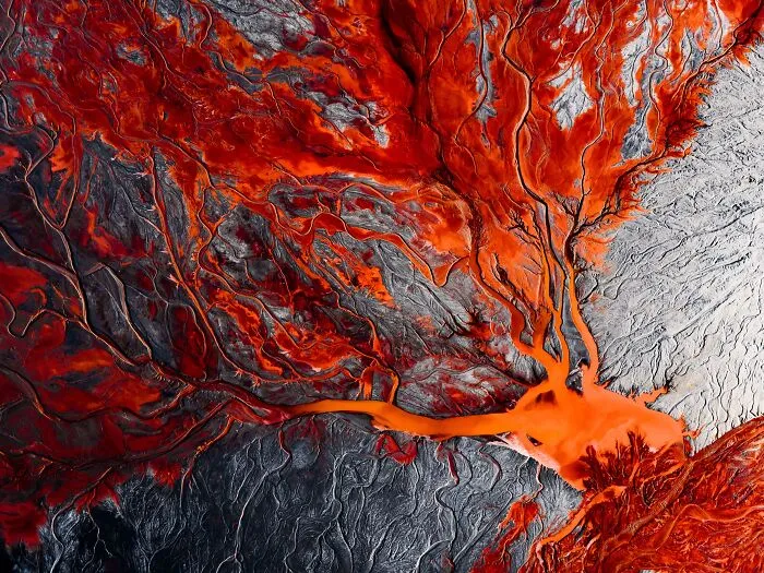1st Place In Nature/Aerial/Drone: "The Torn Earth" By Liu Junye