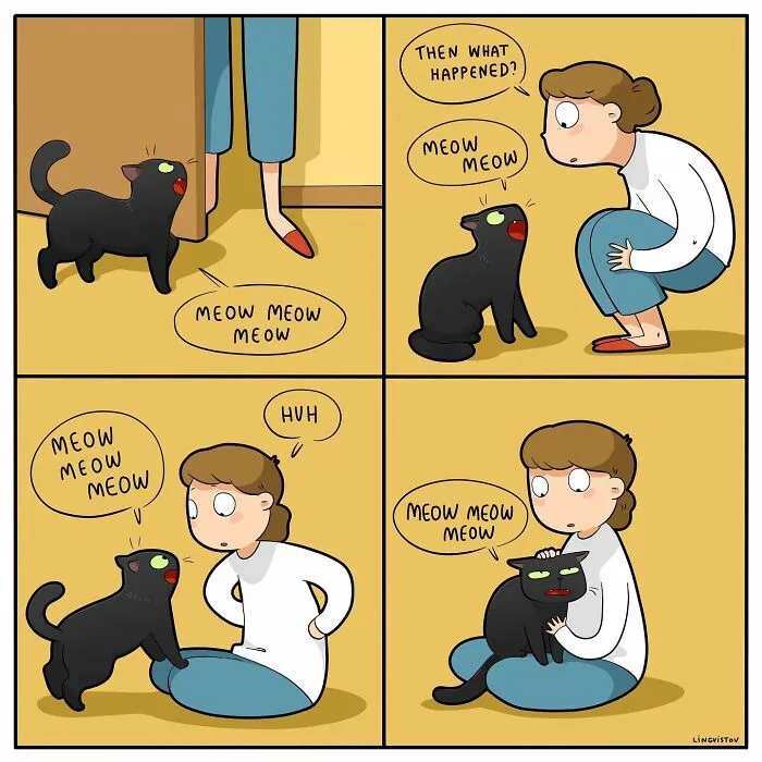 Artist Illustrates What It's Like To Live With A Cat (30 New Pics)