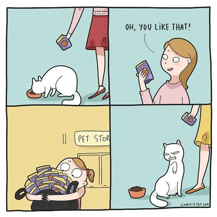 Artist Illustrates What It's Like To Live With A Cat (30 New Pics)