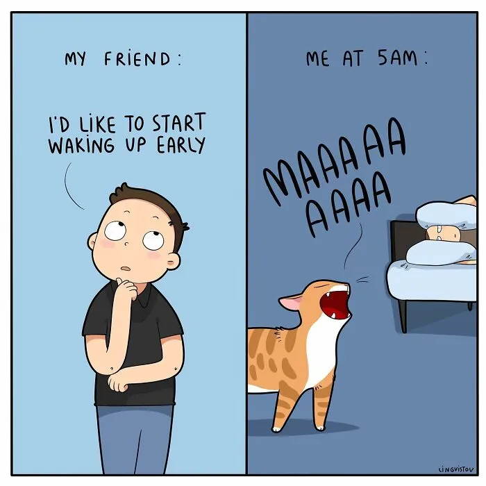 Artist Illustrates What It's Like To Live With A Cat (30 New Pics)