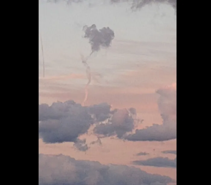 Sunset Cloud Heart