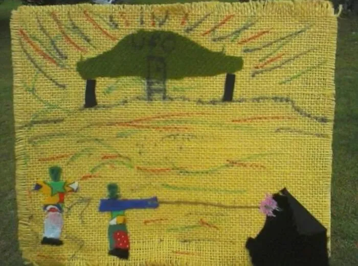 Martians Attack!  4th Or 5th Grade Art Class Masterpiece