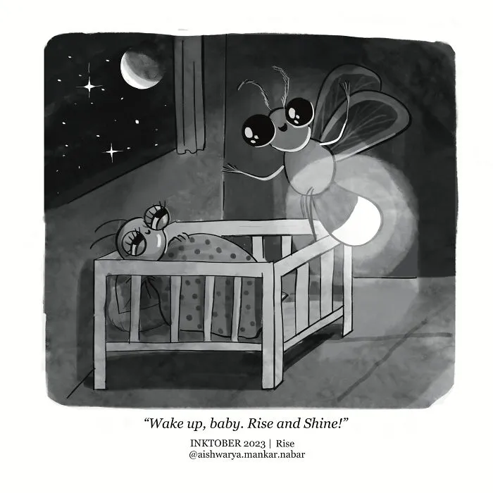 Inktober 2023 Day 13 | Rise