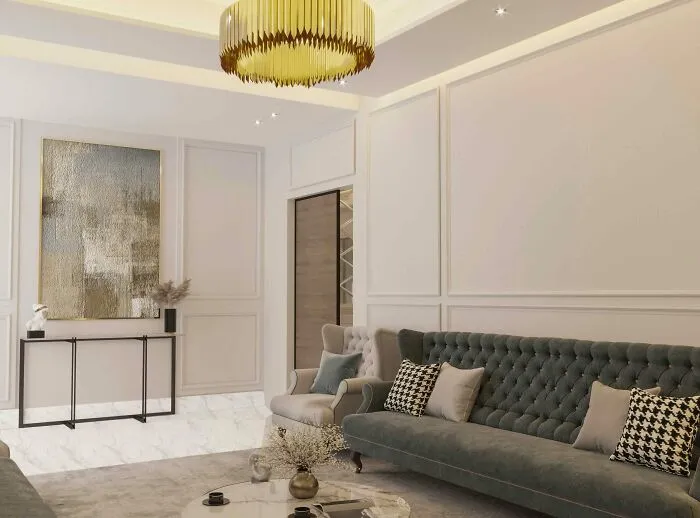 Tall Wainscoting In Living Rooms