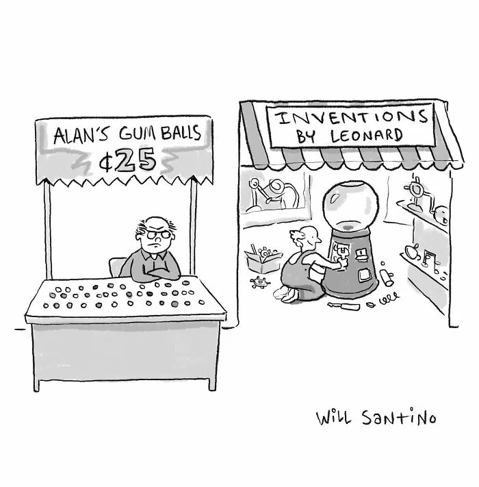 30 Hilariously Creative Short Cartoons Filled With Absurd Situations, By Will Santino (New Pics)
