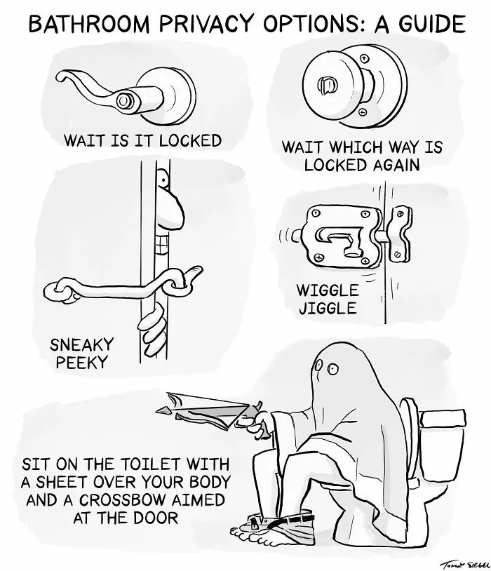 24 Newest Clever And Hilarious Short Comics By New Yorker Cartoonist Tommy Siegel (New Pics)