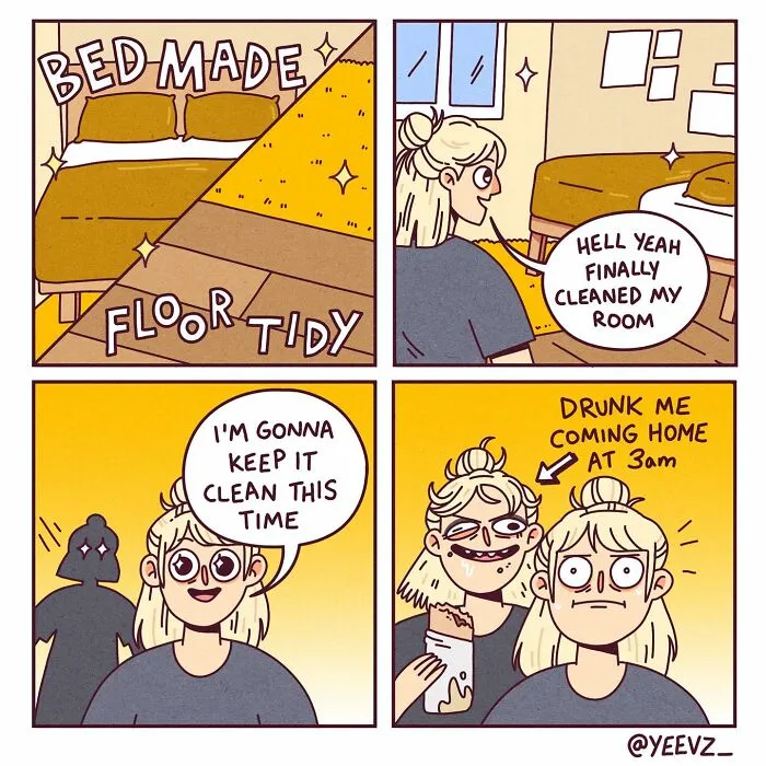 25 Funny And Relatable Comics By Evie Hilliar About Life's Ups And Downs (New Pics)