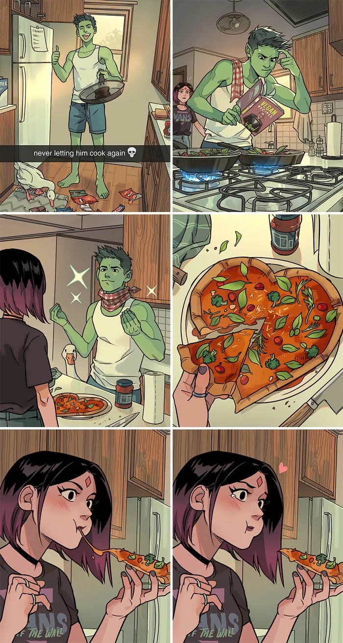 "He’s Learning How To Cook"