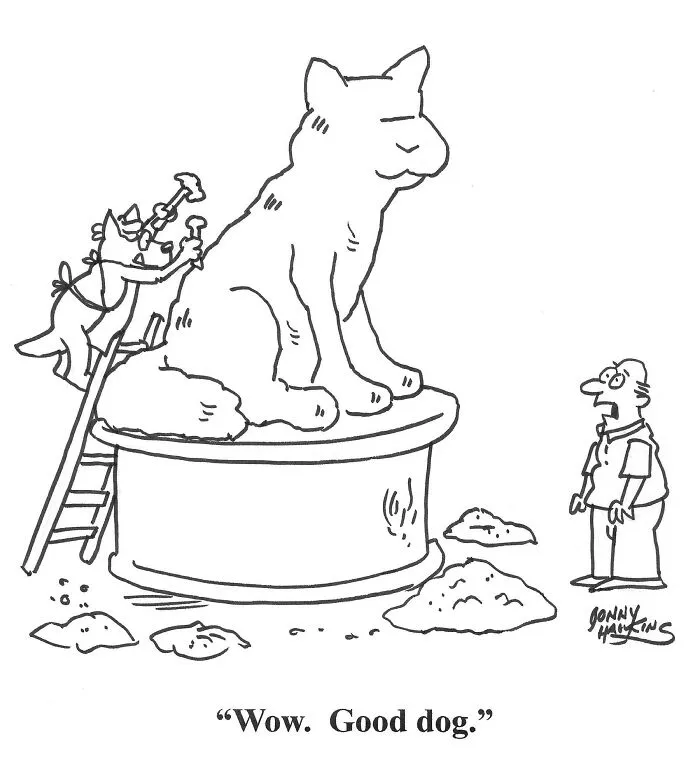 I Created Humorous Single-Panel Dog Comics To Brighten Your Day (30 Pics)
