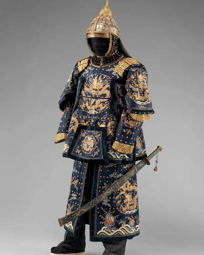 Armadura de un oficial de la guardia del palacio imperial, China, siglo XVIII