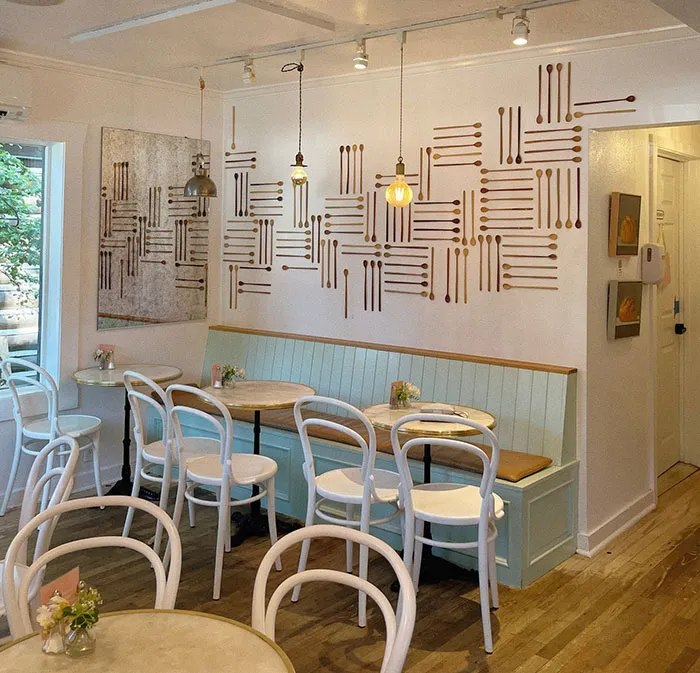 Spoon Display For Banquette Wall