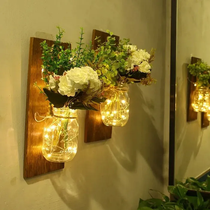 DIY Mason Jars Wall Art Decor