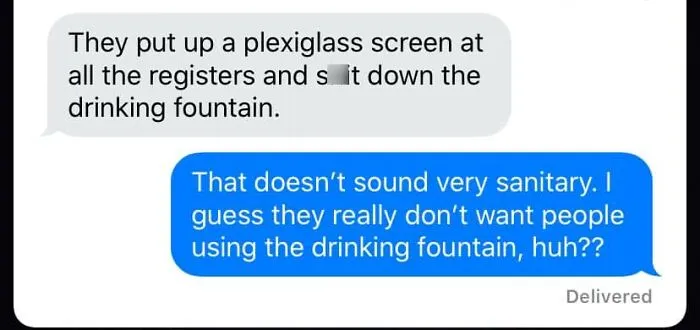 Text message screenshot showing an autocorrect fail with a profanity replacing a normal word in casual conversation.