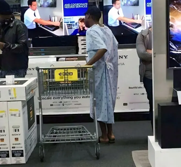 Cuando estás en el hospital y te das cuenta de que hoy es Black Friday