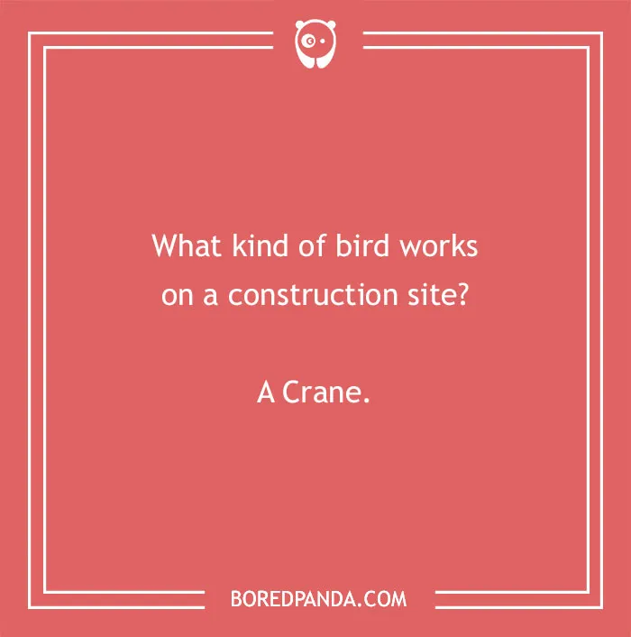 Guess That Job’s For a Crane