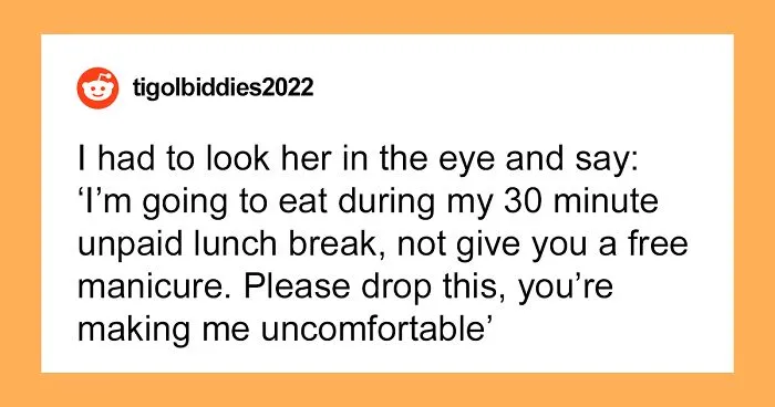 "She's Being A Complete Clown": Woman Is Furious And Offended Coworker Won't Give Free Manicure