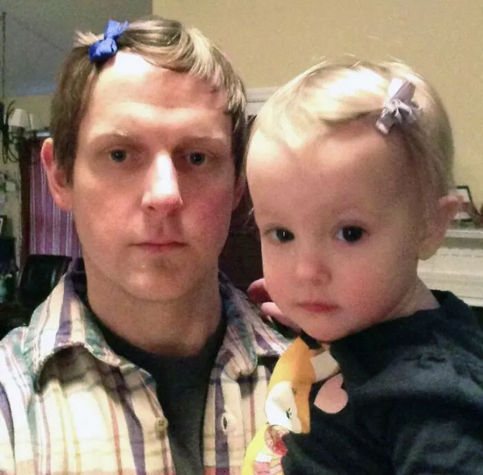 My Daughter Likes That I Wear Hair Bows With Her