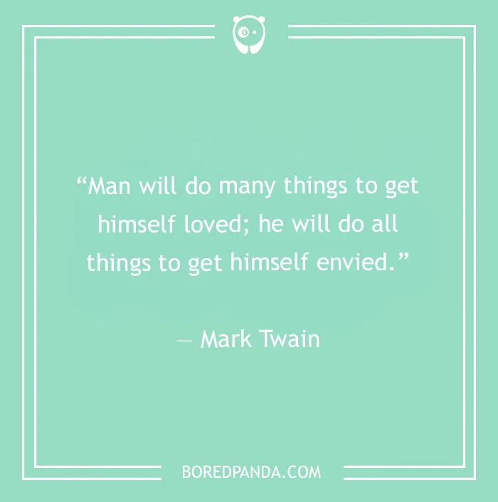Mark Twain quote on being loved