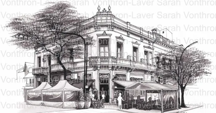 I Drew These Inky Pictures Of Buenos Aires (6 Pics)