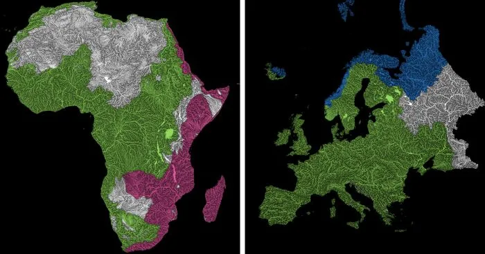 Nobody Has Ever Made A Map Like This Before: Every River Worldwide And Its Ocean Destination