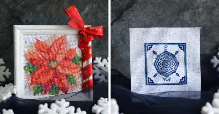 15 Simple And Easy Cross-Stitch Patterns For Christmas And New Year