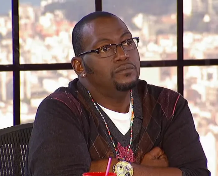 Randy Jackson looking from American Idol