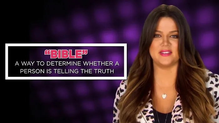 Khloe Kardashian talking in Keeping Up With the Kardashians