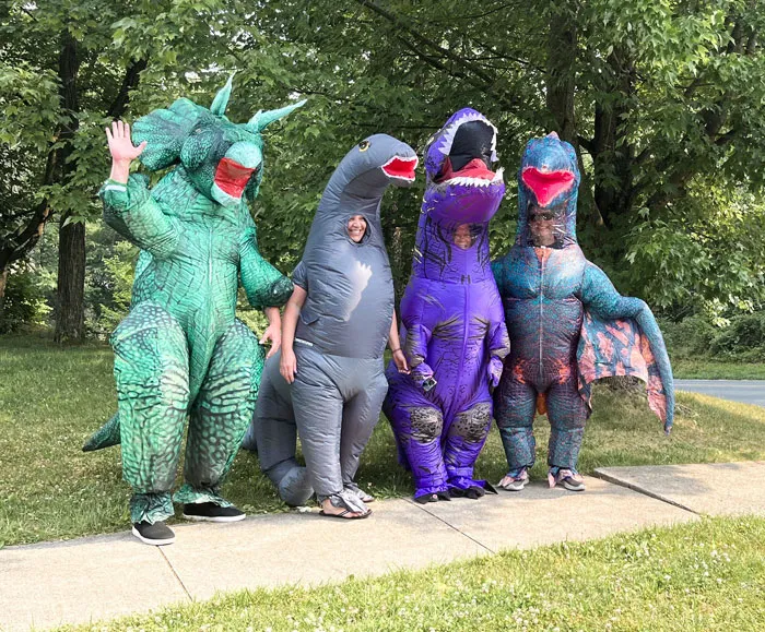 Parents Waiting For The Bus On The Last Day Of School