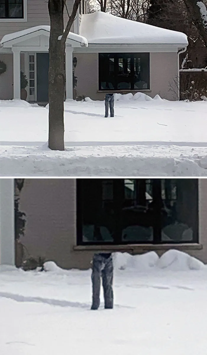 My Neighbors In Illinois Put Wet Pants In Front Of Their House