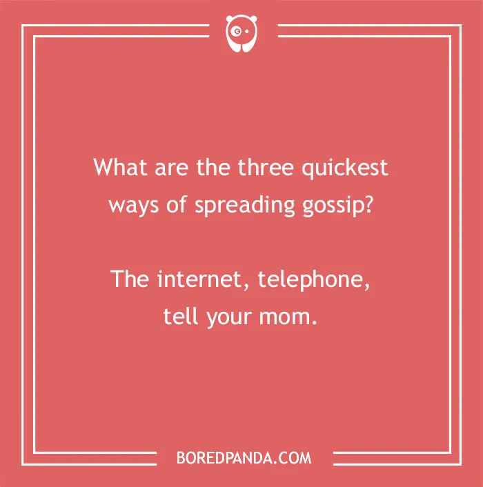 Joke about gossips