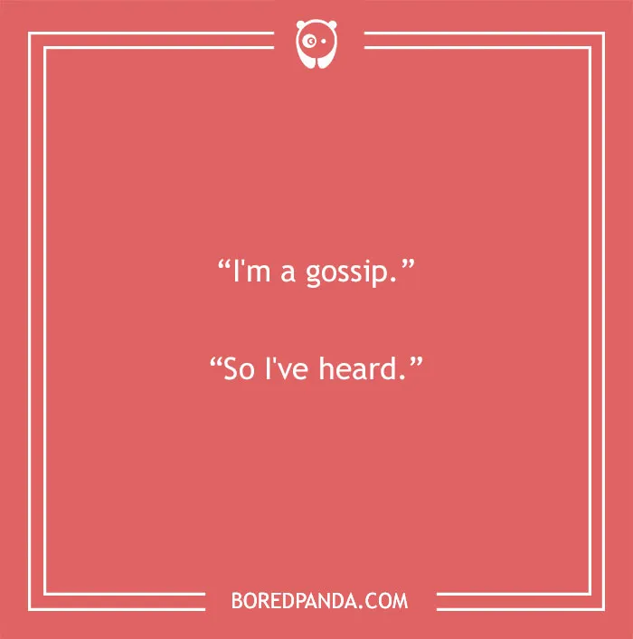 Joke about gossips