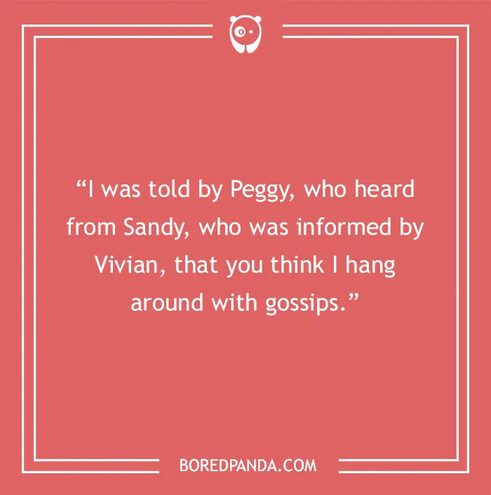 Joke about gossips