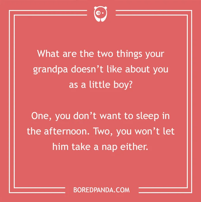 Joke about grandparents