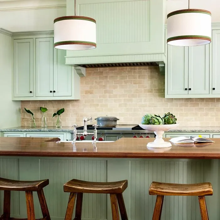 Seafoam Green Cabinets Bring The Coast Home