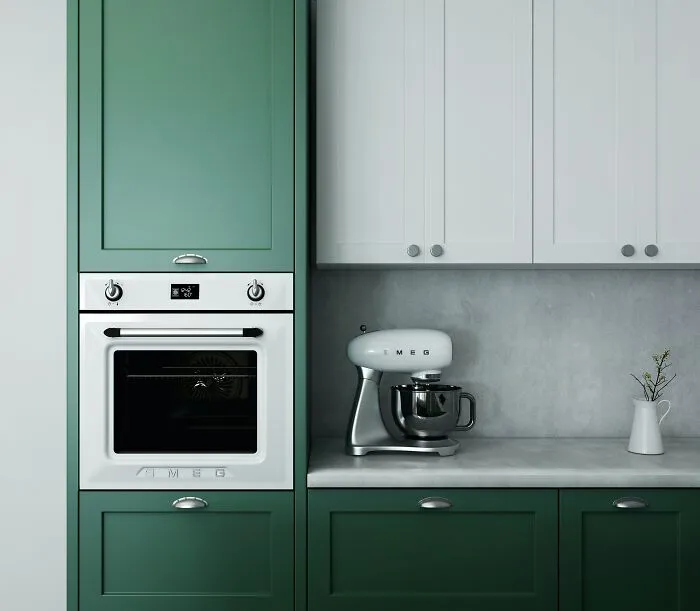 Green Cabinets With White Countertops