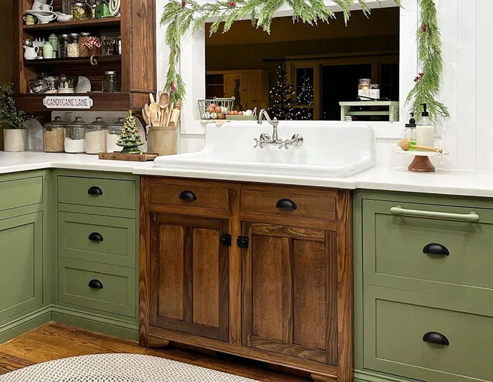 Classic Sage Green Cabinets