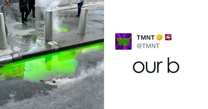 People Come Up With Hilarious Theories After Mysterious Green Slime Oozes From NY Streets