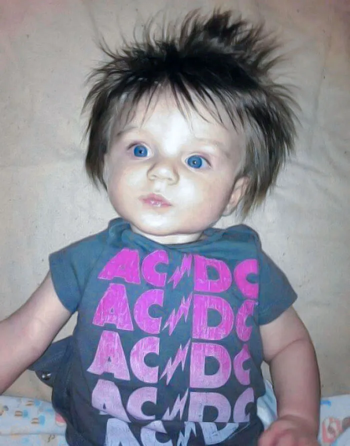 Everyone Liked The Baby With Lots Of Hair, So I Thought You Would Enjoy Seeing My Grandson At 4 Months